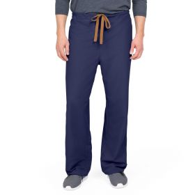 PerforMAX Unisex Reversible Scrub Pants with Front Drawstring, Navy, Regular Inseam, Size M, Medline Color Code