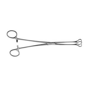 Thoracic Tissue Forceps V. Mueller Babcock 9-1/2 Inch Length 16 mm Wide Jaws
