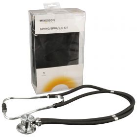 Reusable Aneroid / Stethoscope Set McKesson Brand 23 to 33 cm Adult Cuff Dual Head Sprague Stethoscope Pocket Aneroid
