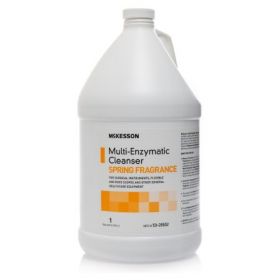 Multi Enzymatic Instrument Detergent McKesson Liquid Jug Spring Fresh Scent

