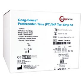 Rapid Test Kit Coag-Sense Professional Blood Coagulation Test Prothrombin Time Test (PT/INR) Whole Blood Sample 50 Tests