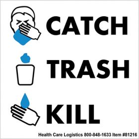 Catch trash kill cling, 5 x 5