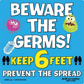 Beware the Germs Floor Marker 