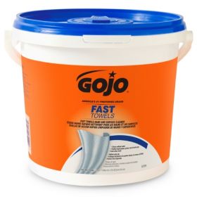 GOJO  FAST Surface Cleaner Premoistened Alcohol Based Wipe 130 Count Pail Disposable Citrus Scent NonSterile