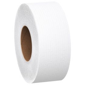 Toilet Tissue Scott Essential 100% Recycled Fiber JRT White 2-Ply Jumbo Size Cored Roll Continuous Sheet 3-11/20 Inch X 1000 Foot