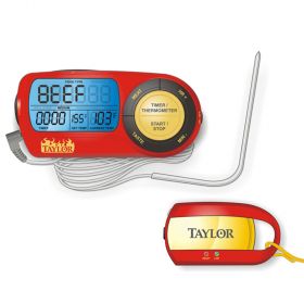 Taylor 817 Weekend Warrior Digital Thermometer-Remote Pager and Timer
