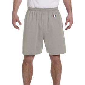 Champion 90%-Cotton Gym Shorts, Oxford Gray, Size 3XL