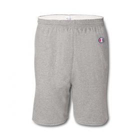 Champion 90%-Cotton Gym Shorts, Oxford Gray, Size 2XL