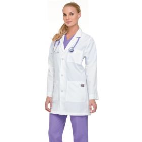 Lab Coat White Small Mid Length Reusable