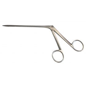 Nasal Polypus Forceps BR Surgical Noyes 6-1/2 Inch Length Surgical Grade Stainless Steel NonSterile NonLocking Finger Ring Handle Straight Serrated Tips