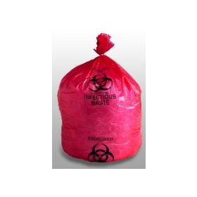 Infectious Waste Bag Elkay Plastics 44 gal. Red HDPE 36 X 48 Inch