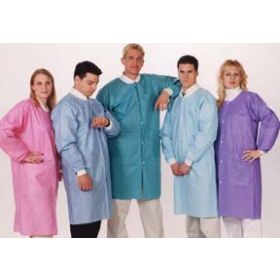 Lab Coat ValuMax Extra-Safe Medical Blue Small Knee Length Limited Reuse