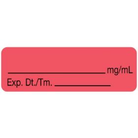 Pre-Printed / Write On Label Communication Fill In Red Paper