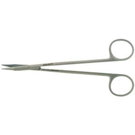 Dissecting Scissors BR Surgical Reynolds-Jamison 7 Inch Length Surgical Grade Stainless Steel NonSterile Finger Ring Handle Curved Blunt Tip / Blunt Tip