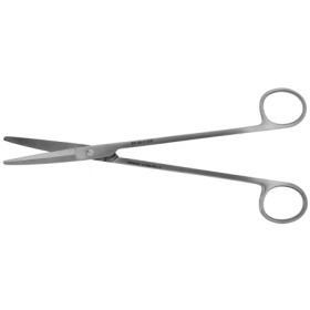 Dissecting Scissors BR Surgical Gorney 8 Inch Length Surgical Grade Stainless Steel NonSterile Finger Ring Handle Curved Blunt Tip / Blunt Tip