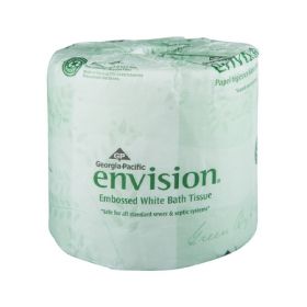 Toilet Tissue envision White 1-Ply Standard Size Cored Roll 550 Sheets 4 X 4-1/20 Inch
