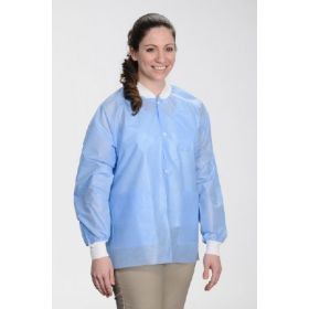 Lab Jacket ValuMax Extra-Safe Blue X-Large Hip Length Limited Reuse