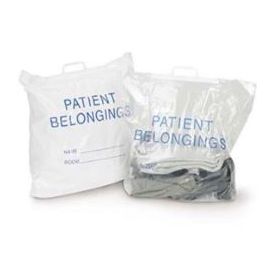 Patient bag white/blue 20x19x4"