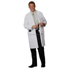 Lab Coat White Medium Knee Length Reusable 840661