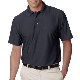 Men's Cool and Dry Elite Tonal Stripe Performance Polo Shirt, Navy, Size 3XL