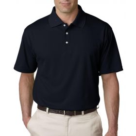 100% Polyester Cool and Dry Stain-Release Performance Polo Shirt, Men's, Black, Size L