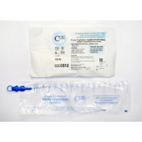 Intermittent Catheter Tray Cure Catheter Closed System / Straight Tip 12 Fr. Without Balloon