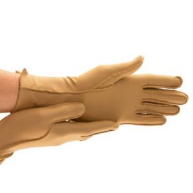 Compression Glove Isotoner Therapeutic Full Finger X-Small Over-the-Wrist Ambidextrous Nylon / Spandex