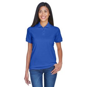 100% Cotton Polo Shirt, Women's, Royal Blue, Size L