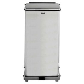 Trash Can Defenders 24 gal. Satin Finish Steel Step On