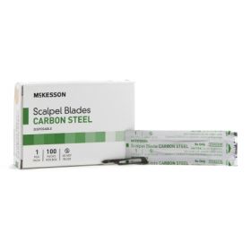 Surgical Blade McKesson Brand Carbon Steel No. 15 Sterile Disposable Individually Wrapped