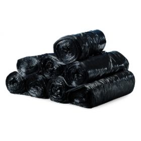 Trash Bag Colonial Bag 45 gal. Black HDPE 16 Mic. 40 X 48 Inch X-Seal Bottom Coreless Roll