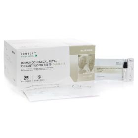 Rapid Test Kit McKesson Consult Colorectal Cancer Screening Fecal Occult Blood Test (iFOB or FIT) Stool Sample 25 Tests