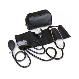 Reusable Aneroid / Stethoscope Set HealthSmart 25 to 36 cm Adult Cuff Single Head General Exam Stethoscope Pocket Aneroid