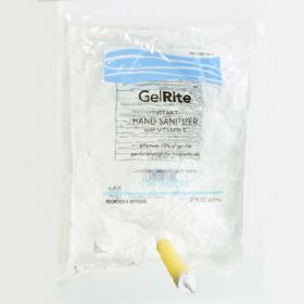 Hand Sanitizer GelRite 800 mL Ethyl Alcohol Gel Dispenser Refill Bag