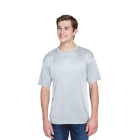 100% Polyester Cool and Dry Basic Performance T-Shirt, Men's, Gray, Size L