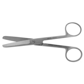 Operating Scissors BR Surgical 5 Inch Length Surgical Grade Stainless Steel Finger Ring Handle Straight Blunt Tip / Blunt Tip