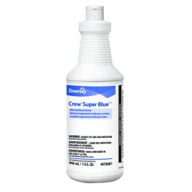 Diversey Crew Super Blue Toilet Bowl Cleaner Alcohol Based Liquid 32 oz. Bottle Citrus Scent NonSterile