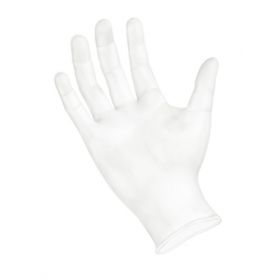 General Purpose Glove SemperGuard Large Vinyl Clear Beaded Cuff NonSterile