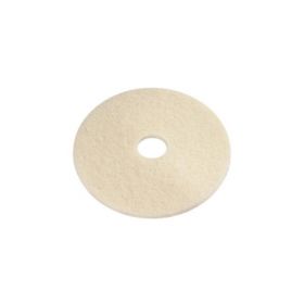 Hard Floor Burnishing Pad Combo 20 Inch Cream Polyester / Natural Fiber