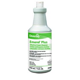 Diversey Emerel Plus Surface Cleaner Alkaline Based Cream 32 oz. Bottle Unscented NonSterile