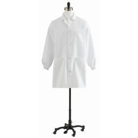 Unisex Knit Cuff Staff Length Lab Coat 87050QHWXXL