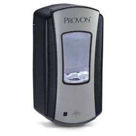 Soap Dispenser PROVON LTX-12 Brushed Chrome / Black Plastic Touch Free 1200 mL Wall Mount