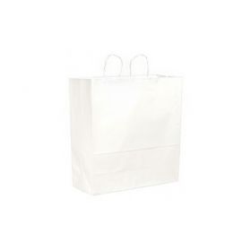 Shopping Bag Duro Cargo White Virgin Paper 18 lbs.