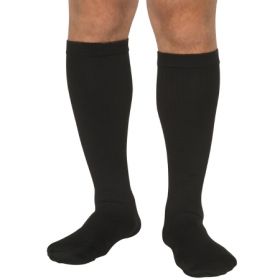 Diabetic Socks QCS Knee High Medium Black Closed Toe
