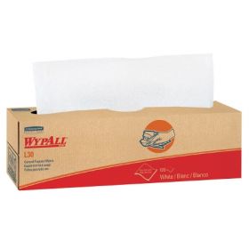 Task Wipe WypAll L30 Light Duty White NonSterile Double Re-Creped 9-4/5 X 16-2/5 Inch Disposable 880497