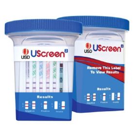 Drugs of Abuse Test UScreen 12-Drug Panel with Adulterants AMP, BAR, BUP, BZO, COC, mAMP/MET, MDMA, MOP, MTD, OXY, PCP, THC (CR, pH, SG) Urine Sample 25 Tests