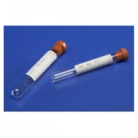 Tube venous blood collection monoject 5ml 13x75mm glass no additive red 100/bx, 10 bx/ca, 8881301413ca