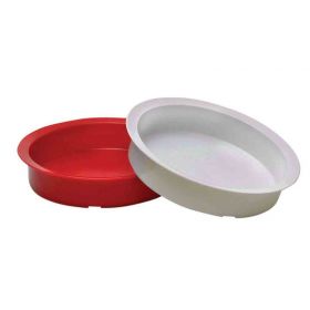 Hi-Sided Plate with Lip, White, 3/pk