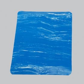 Anti-Fatigue Floor Mat Health Care Logistics 2 X 3 Foot Blue Vinyl / Nitrile Infused Sponge