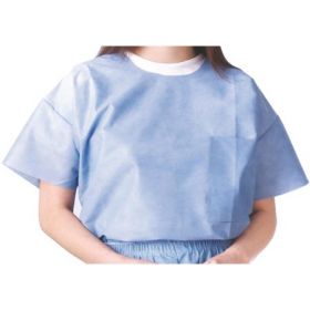 Scrub Shirt HPK Medium Blue Short Sleeves Unisex